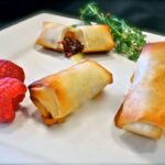 Filo Star with Raspberry and Brie